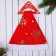 New Year's cap "shining snowflakes" 28x36 cm, red