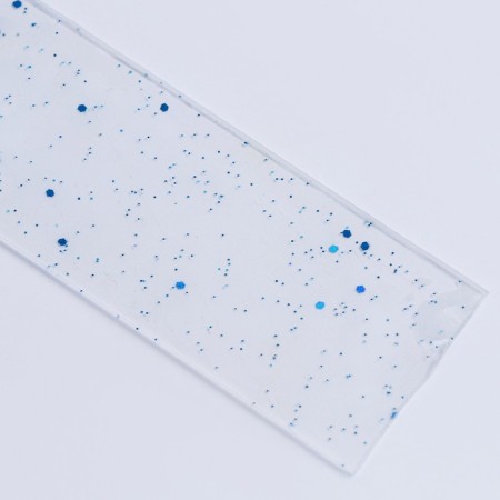 Pouting adhesive tape with sparkles, blue color, 3 m-2