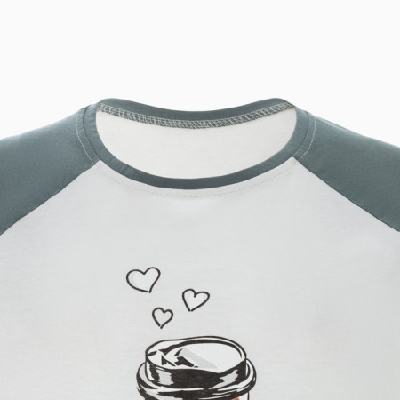 Women's set "Wake Up" (T-shirt/Bridges), the color is gray-green, size 52-8