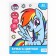 Color paper, A4, 18 sheets, 10 colors, non -unilateral, on paper, 48 g/m², My Little Pony