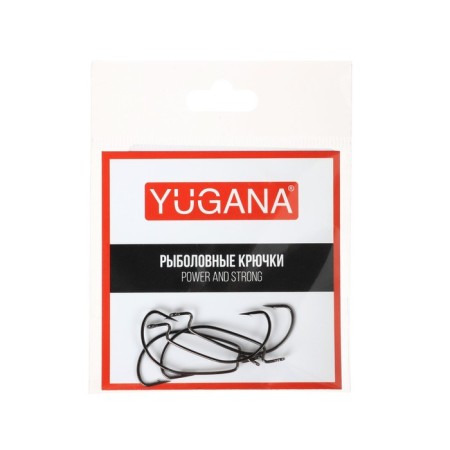 Offset hooks Yugana o’haughnessy worm, No. 4, 5 pcs.