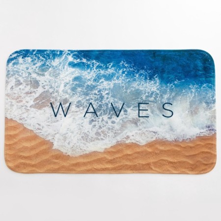 Bathroom mat Ethel "Waves", 80x50 cm, velor-4