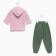 Kit for girls (blouse/pants), pink color/hacks, height 92cm