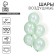 Latex balloon 12 ", transparent, crystal, set of 100 pcs., Green color