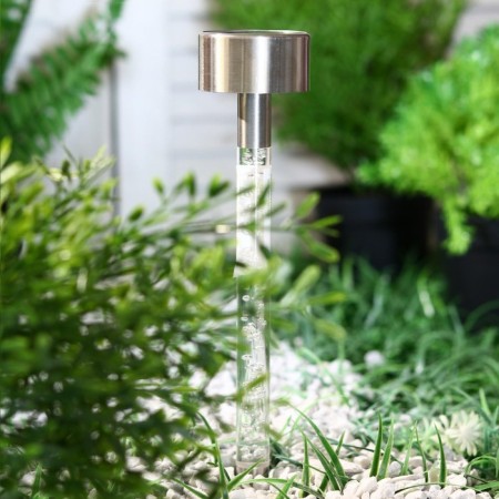 Garden lamp on the sunny battery "Bubbles", 5 × 36 × 5 cm, 1 LED, glow white-2