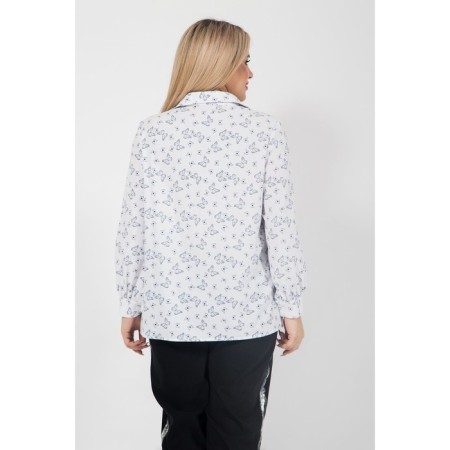 Female shirt, size 54, white color-5