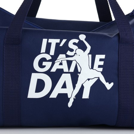 Sports bag with lightning, long belt, blue color-7