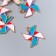 Decor for creativity metal, enamel "Turnushka" 1.9x1.9 cm