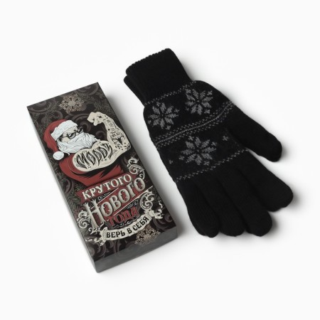 Male gloves in a gift box "Cool NG", size 22