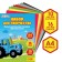 Set "Blue Tractor" A4: 10 liters of color unilateral cardboard + 16l color bilateral paper
