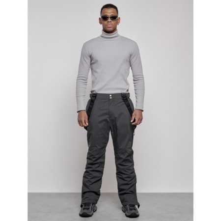 Semi-combinezone ski insulated male winter, size 54, dark gray color-4