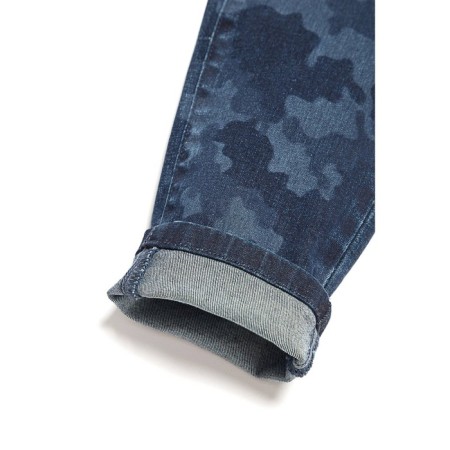 Women's jeans CONTE ELEGANT "Camouflage", size S, dark blue color-7
