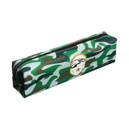 School Penal "Millitari", on a zipper, green