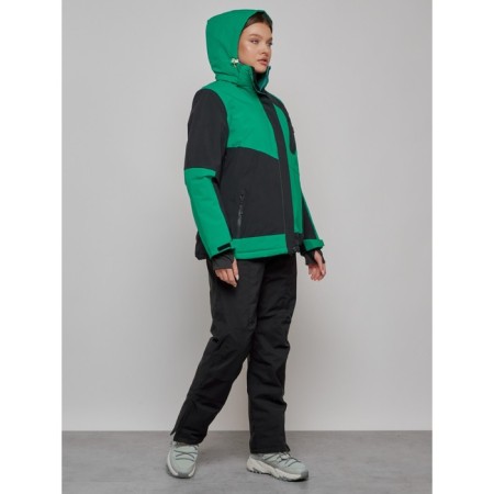 Ski suit female, size 52, green color-6