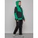 Ski suit female, size 52, green color