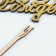 Topper wooden "Happy Birthday" Golden Datim beautifully 14.3x7.8 cm