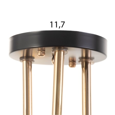 Harder chandelier 6x60W E27 brown, gold 70.5x32.5x21cm-6
