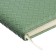 Delicidal of a non -combined A5 136 sheets, leatherette Devente. Clair, solid cover with foam rubber, perforation, liesse, block 70, green
