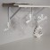 Garland “thread” 2 m with nozzles “Matova Snowflake”, IP20, transparent thread, 36 LED, glow warm white, 220 V