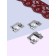 A set of legs for a sewing machine, brown, 6/9/25 mm, for double hem, 3 pcs.
