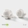 Porcelain set for bellatenero spices “Turtle and Snail”, 2 items: Solonka, List, 40 ml, white color