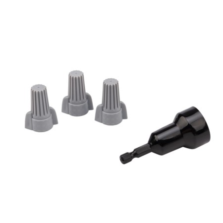 Connecting insulating clamp with SIZ-15 Ø 14.9 mm petals (4-16 mm²), gray (10 pcs./Union) Rexant