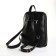 City backpack on a zipper, black color