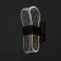 Sconces 2508/1 LED 6W 4000k black 7x20 cm