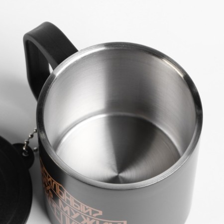 Thermal circle, 180 ml, tourism "100% man", retains heat 2 hours, compass-3