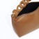 Baget bag with zipper, brown color