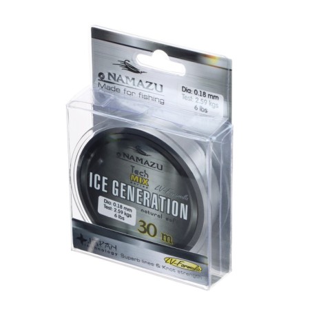 Namazu Ice Generation Flacks, diameter 0.18 mm, test 2.59 kg, 30 m, transparent-1