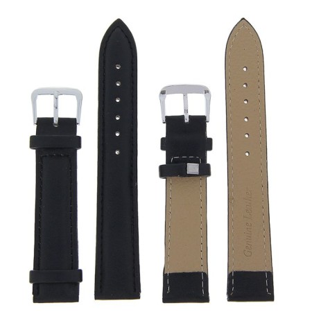 Solomon watch strap, 18 mm, genuine leather, L-20 cm, black-1
