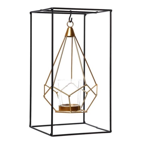 Summary Metal for 1 candle "Pyramid in a rectangle" 26x13x13 cm-4