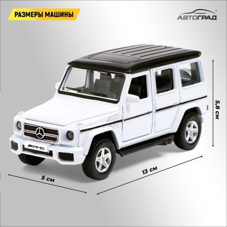 Metal Mercedes-Benz G63 AMG, 1:32, doors, inertia, white color open-1