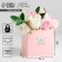 Gift box for flowers with PVC lid, packaging, "Beautiful", 12 x 12 x 12 cm