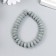 Beads for aromatherapy with the hole "Disc. Light gray" 0.6x1x1 cm set 33 pcs +-3