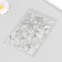 Stamp for creativity silicone "melon leaves" 16x11 cm