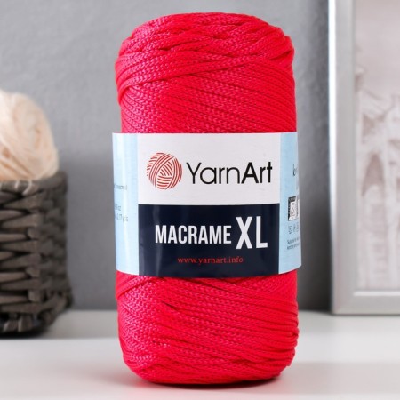 Yarn "Macrame XL" 100% polyester 130m/250g (163 red)