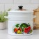 Cylindrical pan, 10 l, enameled cover, induction, sample mix