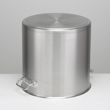 Boiler, 50 l, d = 40 cm, h = 40 cm, metal cover, triple bottom, induction, stainless steel-3