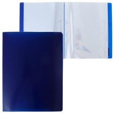 Folder with 100 A4 inserts, 700 μm, calligrata, blueberry