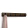 Horizontal Flip wall hanger, 5 hooks, walnut