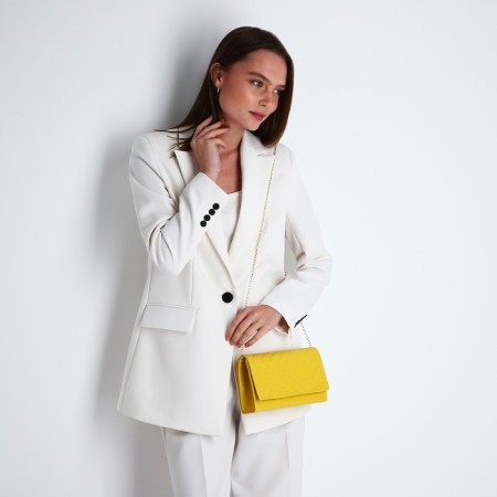 Bag-clate on magnet, yellow color-5
