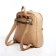 Women's backpack made of artificial leather with lightning, 1 pocket, beige color