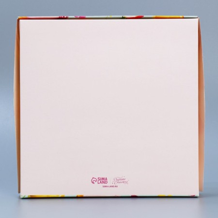 Confectionery packaging, boxing box "Present", 20 x 20 x 4 cm-3