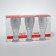 A set of glass glasses Pasabahce Coca Cola, 350 ml, 3 pcs