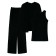 Female set: jacket, shirt, trousers, size 46, black color