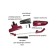 Vacuum cleaner Pioneer VC460S 2V1, vertical, 120W, 800 ml, wine color