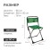 Folding stool PS3/2, 38.5 x 35 x 65 cm, tropical leaves