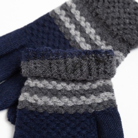 Baby gloves, dark blue/gray color, size 17 (10-12 years)-2